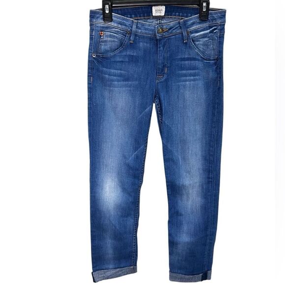 Hudson Bacara Crop Straight Cuffed Jean Size 29